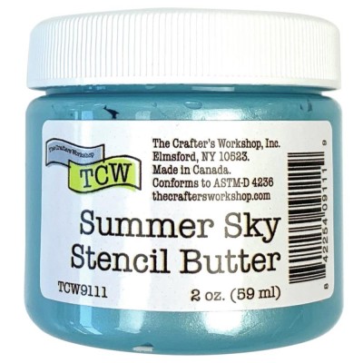 TCW - Stencil Butter couleur «Summer Sky» 2 oz  